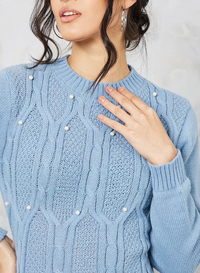 Styli Cable Knit Dress  - Image 3