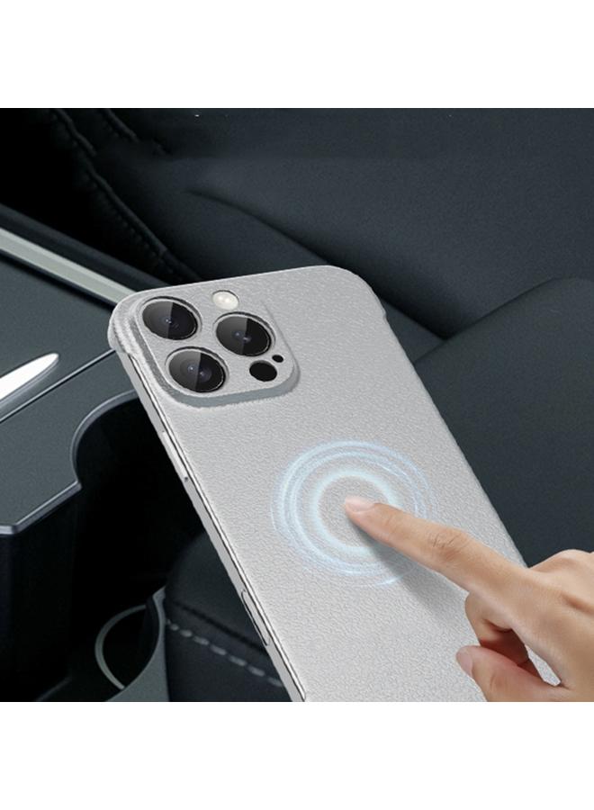 The Bros Phone Case For iPhone 12 Pro Frameless Litchi Texture PC Phone Phone Case - Image 5