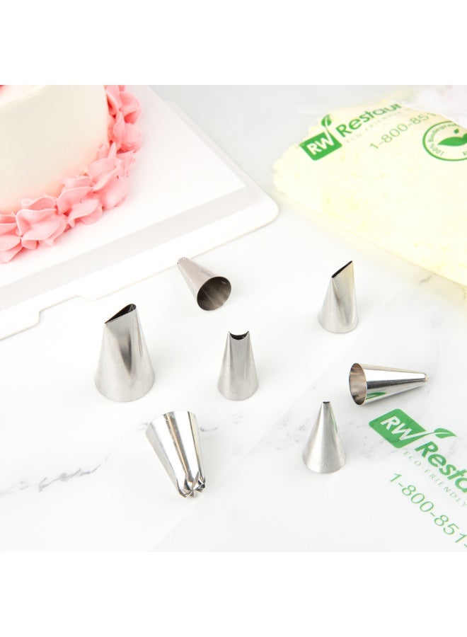 Restaurantware Pastry Tek Piping Tip, 1 Reusable Ruffle Icing Tip - #353, Dent-Resistant, Stainless Steel Pastry Tip, Dishwasher-Safe, Decorate Cupcakes, Cakes, or Cookies - Image 5