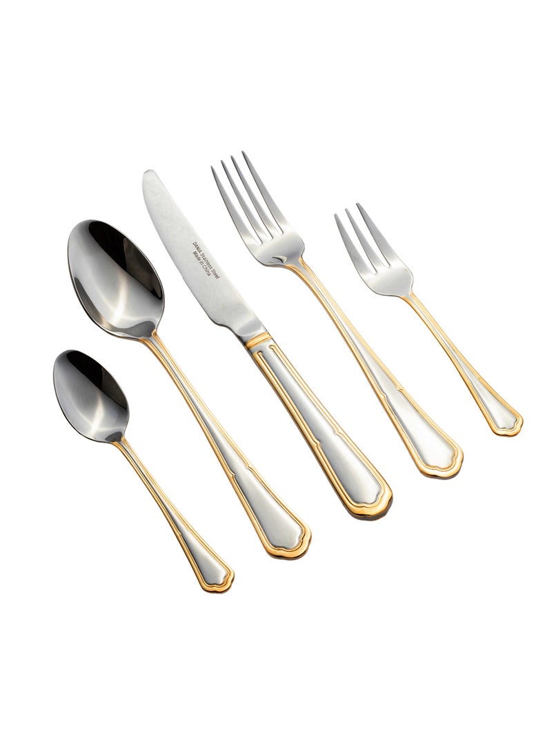 Dania 72 Pieces Bag Of Stainless Steel And Gold Spoons  - Image 1
