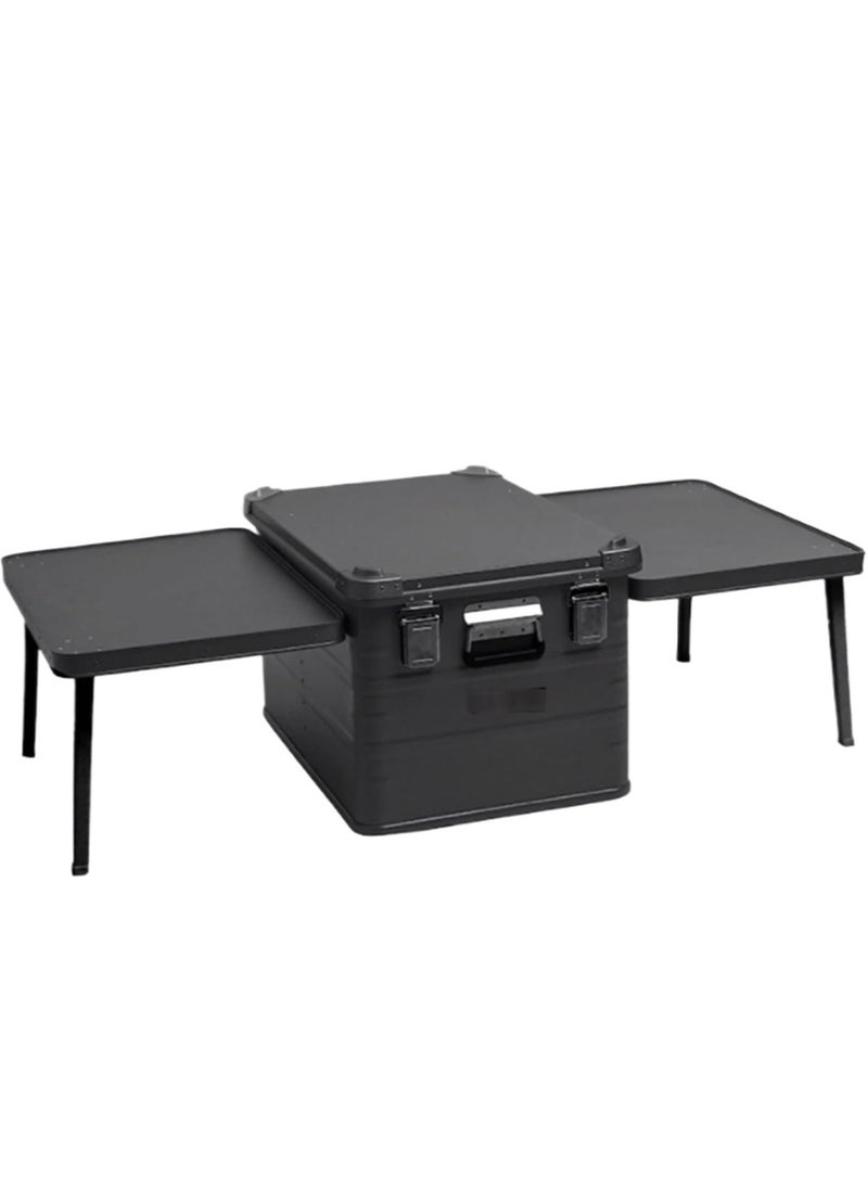 Manful Outdoor Camping Aluminum and magnesium alloy Kitchen Boxes and Folding Cooking Table, fishing gear organizer, toy organizer, home clothes organizer  - Image 1