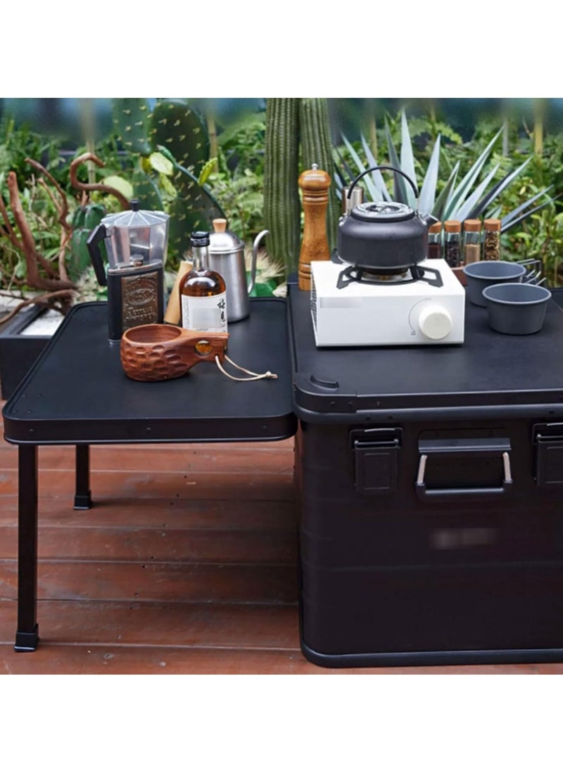 Manful Outdoor Camping Aluminum and magnesium alloy Kitchen Boxes and Folding Cooking Table, fishing gear organizer, toy organizer, home clothes organizer  - Image 4