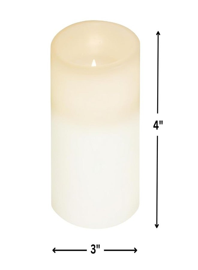 Brite Star 3X4 White Flameless Pillar Candle,WW - Image 2