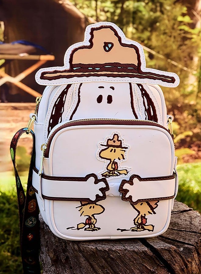 Loungefly Peanuts 50th Anniversary Snoopy's Beagle Scouts Crossbuddies® Cosplay Crossbody Bag with Coin Bag, White - Image 2