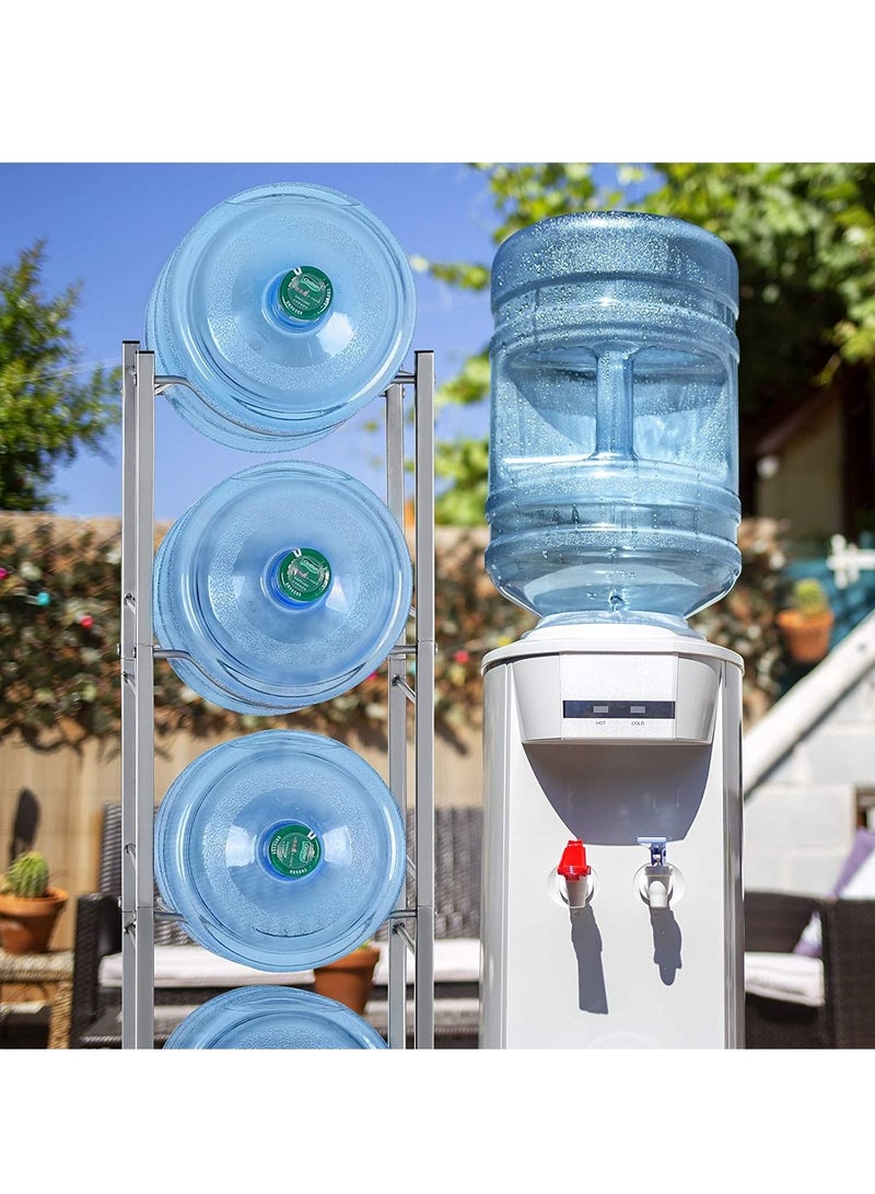 DubaiGallery Water Cooler Jug Rack 5-Tier Water Storage Rack for 5Bottles, Detachable Heavy Duty Water Bottle Rack - Image 3