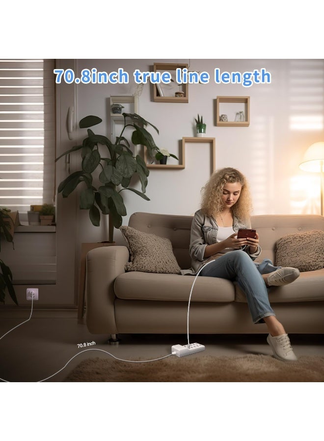 10-Port USB Charging Station Dock – Fast USB Charger Hub with Smart IC, 70.8” Extension Cord, Multi-Device Charging Station for iPhone, iPad, Samsung, Android, Tablets & More - Image 5