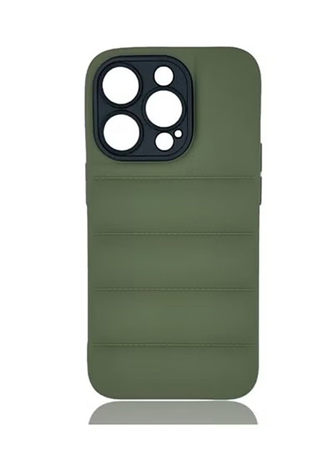 COVERSCART Green Puffer Jacket Case (Matte) for Apple Iphone 14 Pro Max - Image 2