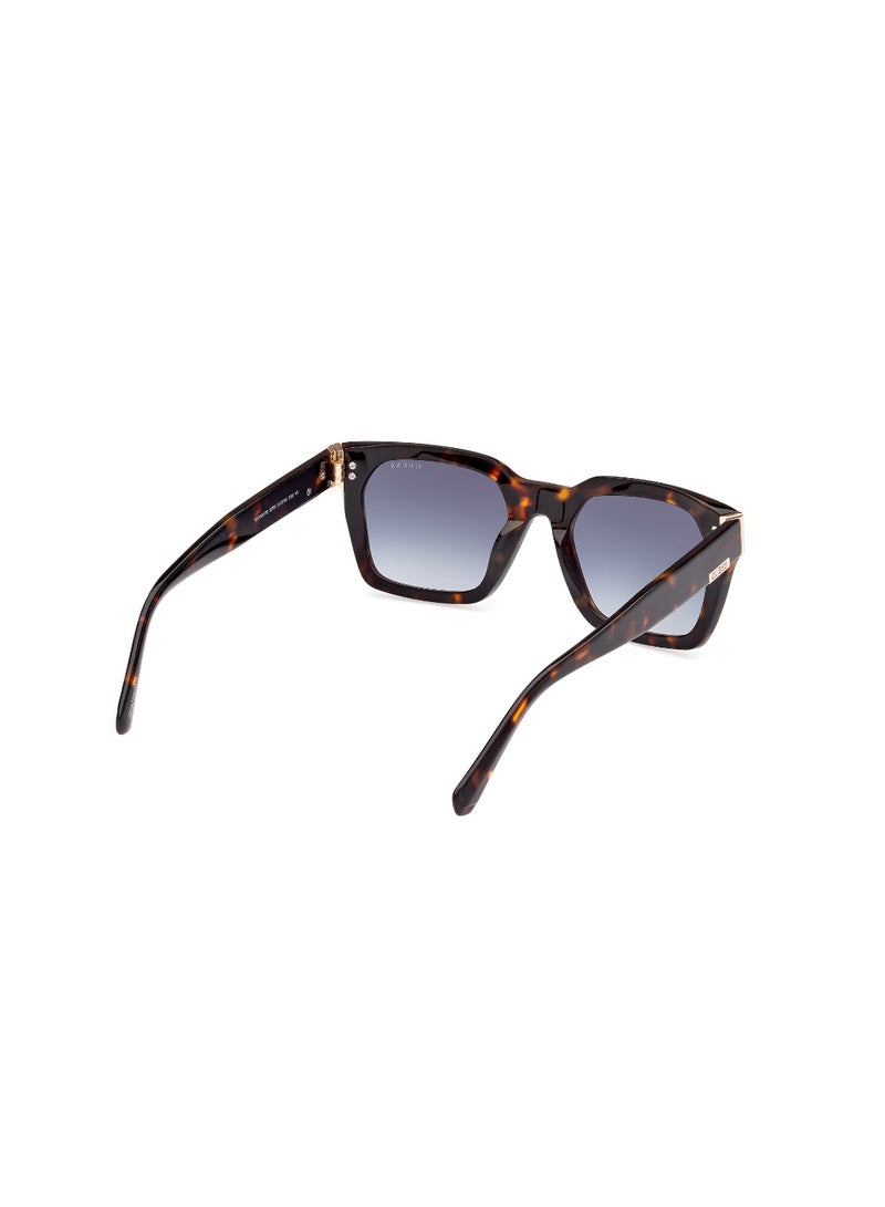 GUESS FULL RIM MALE SQUARE BROWN ACETATE SUNGLASSES - Image 5
