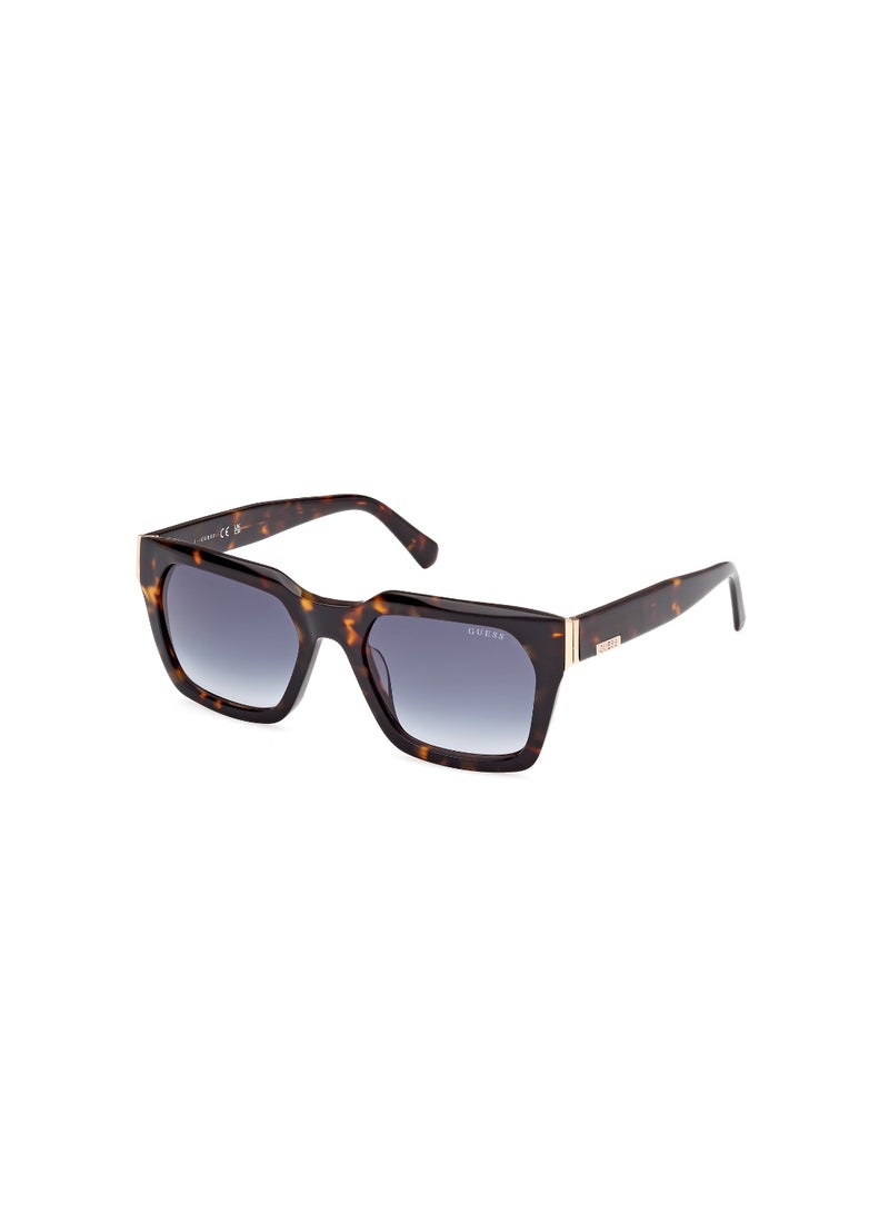 GUESS FULL RIM MALE SQUARE BROWN ACETATE SUNGLASSES - Image 1