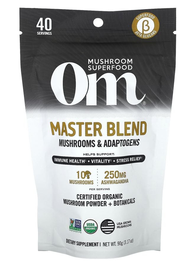 Master Blend Certified Organic Mushroom Powder + Botanicals 3.17 oz (90 g)