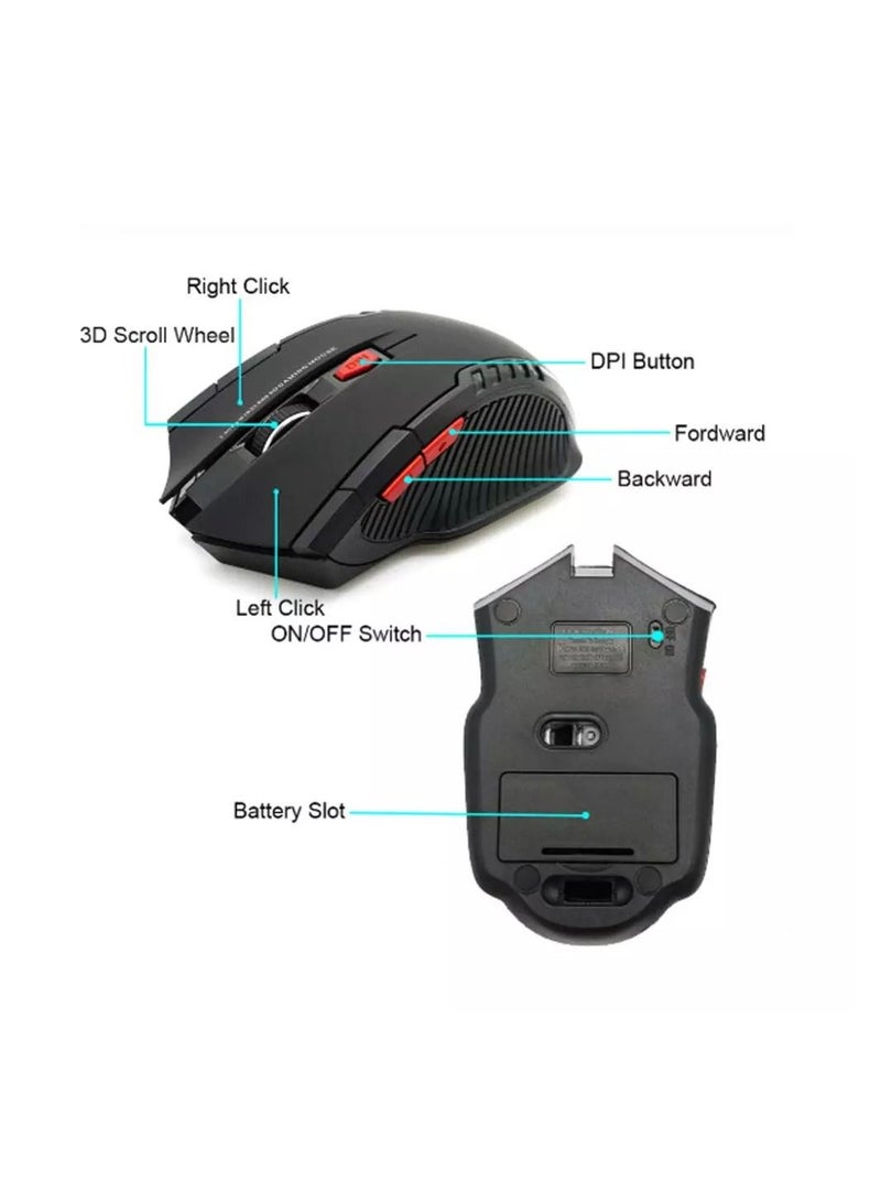 AROAQ Wireless Mouse Gaming MOUSE  Gaming Mouse For Laptop Computer - Image 3