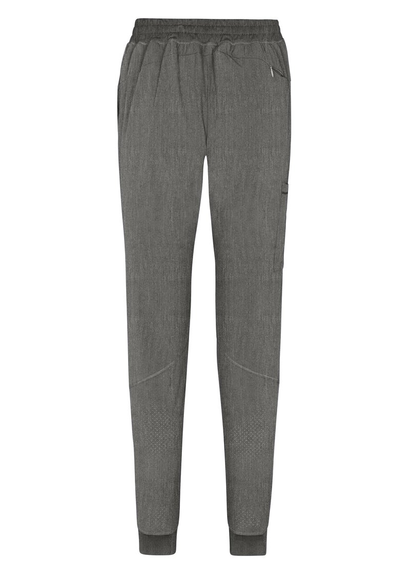 Natural Uniforms طقم سكراب للنساء من يونيفورمز الطبيعية بخصر مرن مع أحجام عادية وصغيرة (رمادي فاتح، متوسط) - Image 5