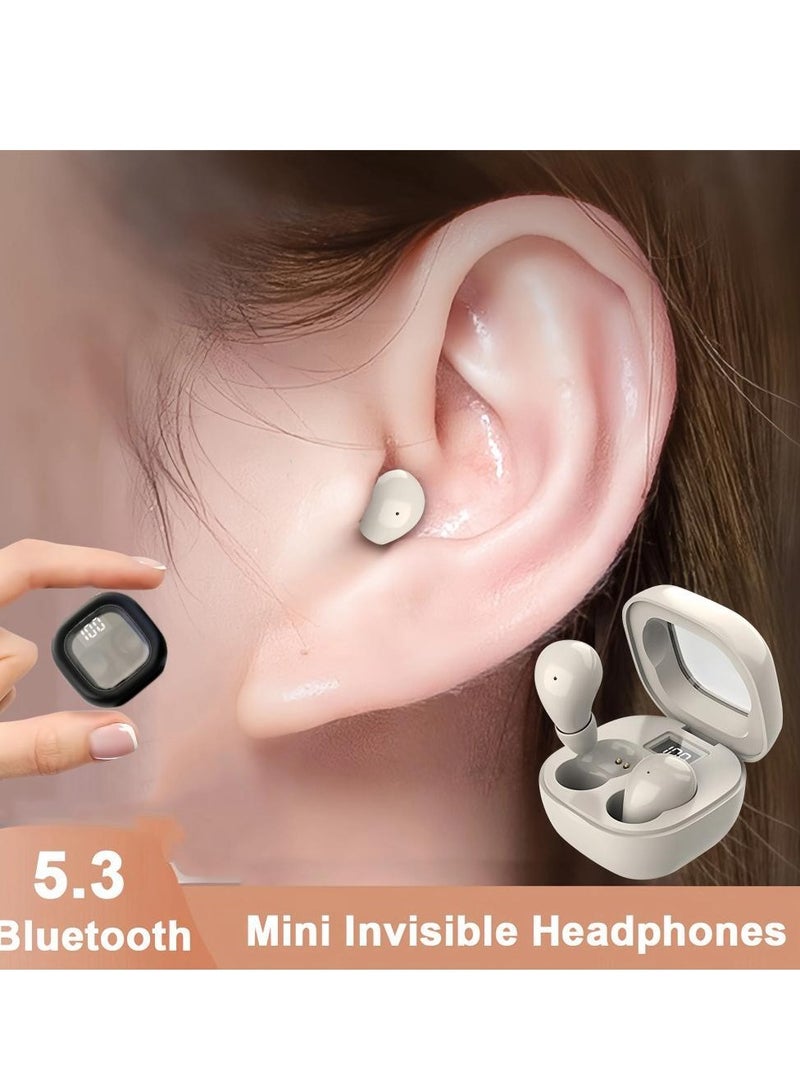 SK19 Bluetooth Earphones, Comfortable In Ear  Earbuds, Lightweight Noise Cancelling Wireless Headphones, High Bass Sound Music Headsets With Microphone, (Black)