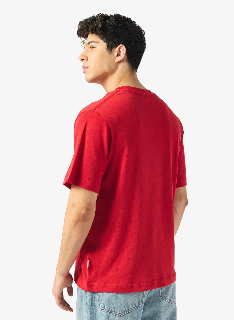 JACK & JONES Casual Graphic Back Crewneck T-Shirt - Image 2