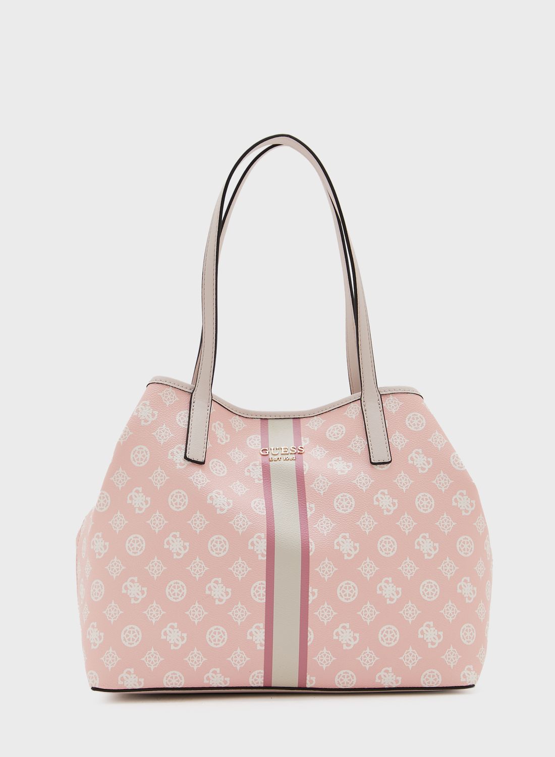 Guess Monique Small Tote Bag For Women, Latte/Pink price in Saudi Arabia,  Saudi Arabia