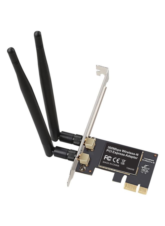 BURAQ TXA049 Realtek 8192 PCI Express 300Mbps Wireless Network Card WiFi Adapter  - Image 1