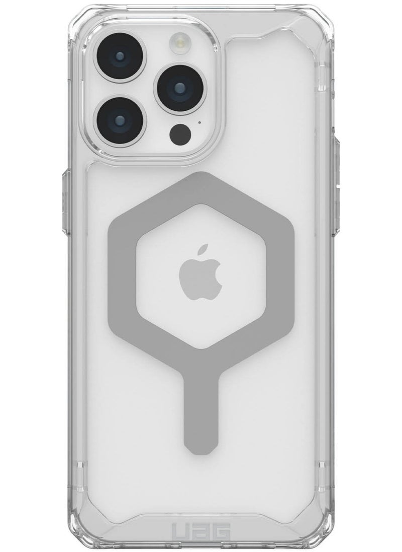 Urban Armor Gear - UAG Plyo MagSafe for iPhone 15 Pro Max Case Cover [16 Feet Drop Tested] - Ice / Silver - Image 1