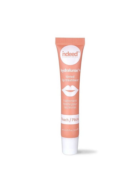 Labs Hydraluron + Tinted Lip Treatment Hydrating AntiAging Lip Balm Treatment For Smooth Lips With Natural Subtle Color 9Ml (Peach)