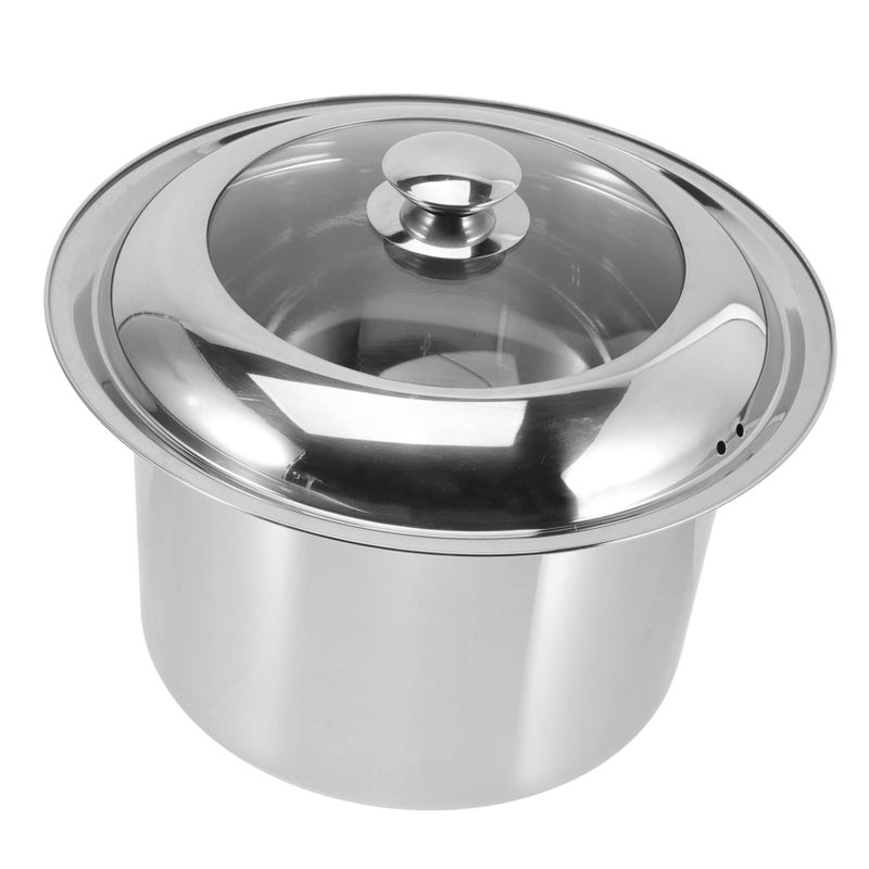 Stainless Steel Bed Pan with Lid 28 5x28 5cm Portable Urinal for Children Seniors Home Travel - Image 2