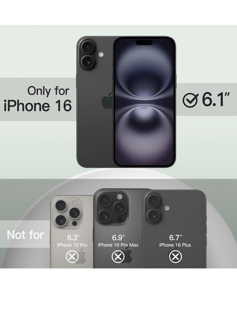 JAJEEK "Liquid Silicone Case for iPhone 16 (6.1-Inch) – Soft Touch, Anti-Scratch, Shockproof Cover with Microfiber Lining (Midnight Green)" - Image 2