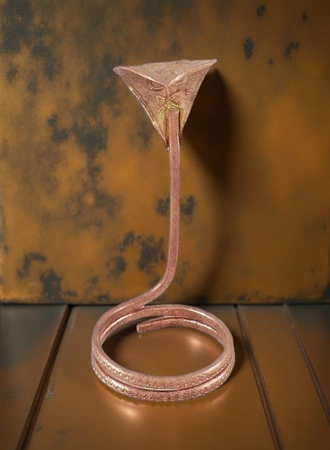 A & S VENTURES A&S Ventures Pure Copper Shivling Naag Snake Idol for Shivling kaal Sarp Poojan Naag, Shivratri - Image 2