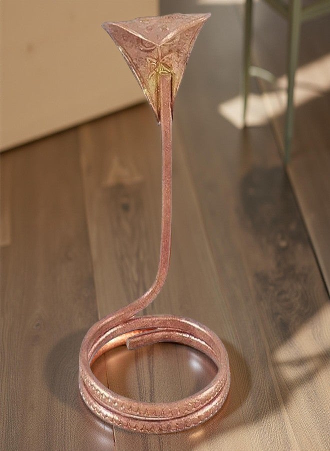 A & S VENTURES A&S Ventures Pure Copper Shivling Naag Snake Idol for Shivling kaal Sarp Poojan Naag, Shivratri - Image 1