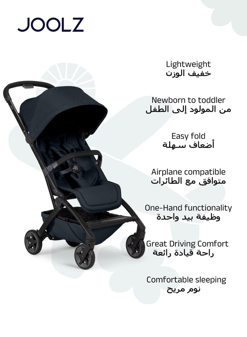 جولز عربة أطفال مدمجة وخفيفة الوزن إير٢ | طي بيد واحدة | مناسبة من الولادة حتى الطفولة | توجيه سهل | مناسبة للطائرات | مدمجة للغاية | ٤٤x٥٣x٢٣.٥ سم | اللون الأزرق البحري | ٦.٢ كجم - Image 3