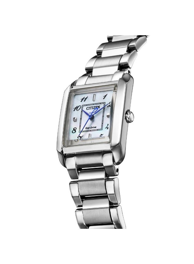 سيتيزن Eco-Drive Women’s Watch EW5600-87D, 28.4 mm Mother-of-Pearl Dial, Stainless Steel Case & Bracelet, 50 m WR - Image 2