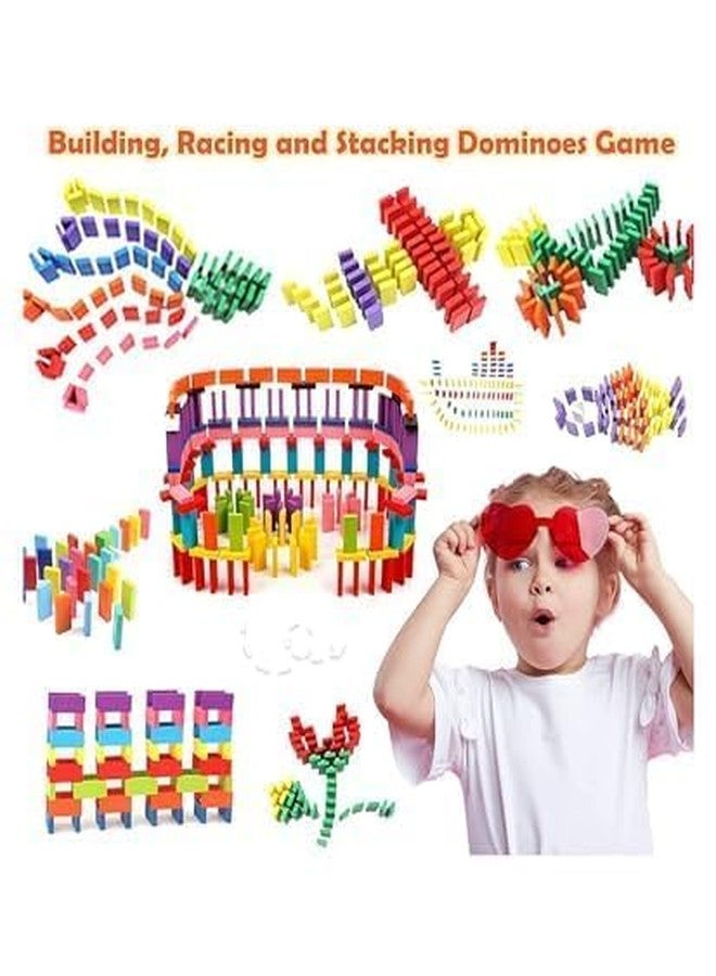 ECLET 120 pcs Colorful Wooden Building Blocks for Kids - Educational Domino Set for Boys & Girls - Indoor Fun Games & Party Activities - Toys for Ages 3 to 12 Years - Image 4