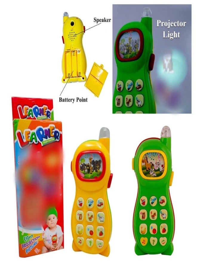 Famous Quality Colorful Learning Mobile Phone Toy for Toddlers and Kids with Image Projection, (Multi Color) - Image 5