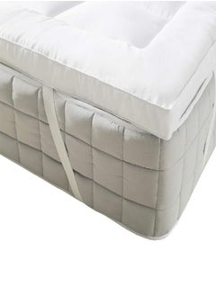 Royal Hotel Bedding Royal Plush Mattress Topper, Twin-XL, 2 Inches Hypoallergenic Overfilled Down Alternative Anchor Bands Mattress Topper  - Image 2