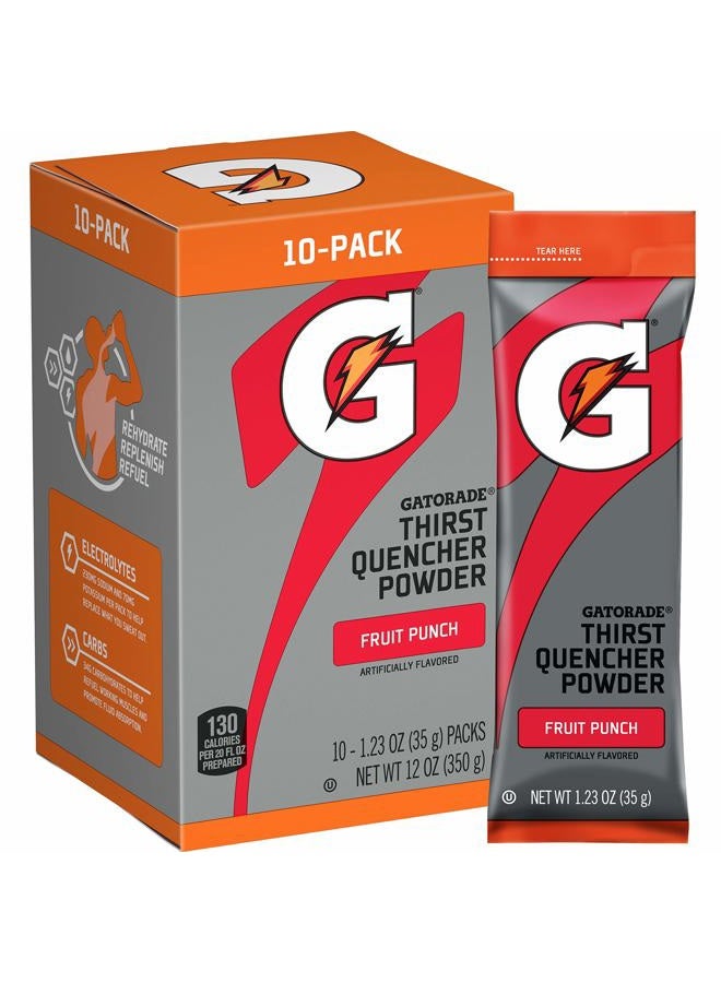 Gatorade G Powder 10ct Fruit Punch - Image 1