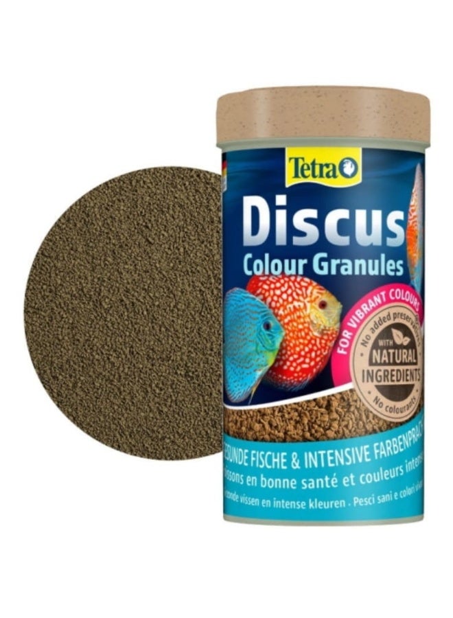 تترا Tetra Discus Colour Granules 250 مل، 75 جم طعام أسماك لحوض السمك للديسكس والسيكليد، معزز ألوان طبيعي للأحمر والبرتقالي والأصفر، حبيبات بطيئة الغوص، غذاء كامل، بروتين 50% - Image 3