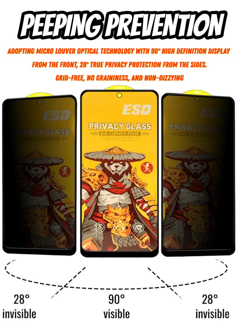 ESD 2 Pieces Tempered Dustproof Privacy Glass Screen Protector Compatible For Samsung Galaxy S10 Lite - Image 2