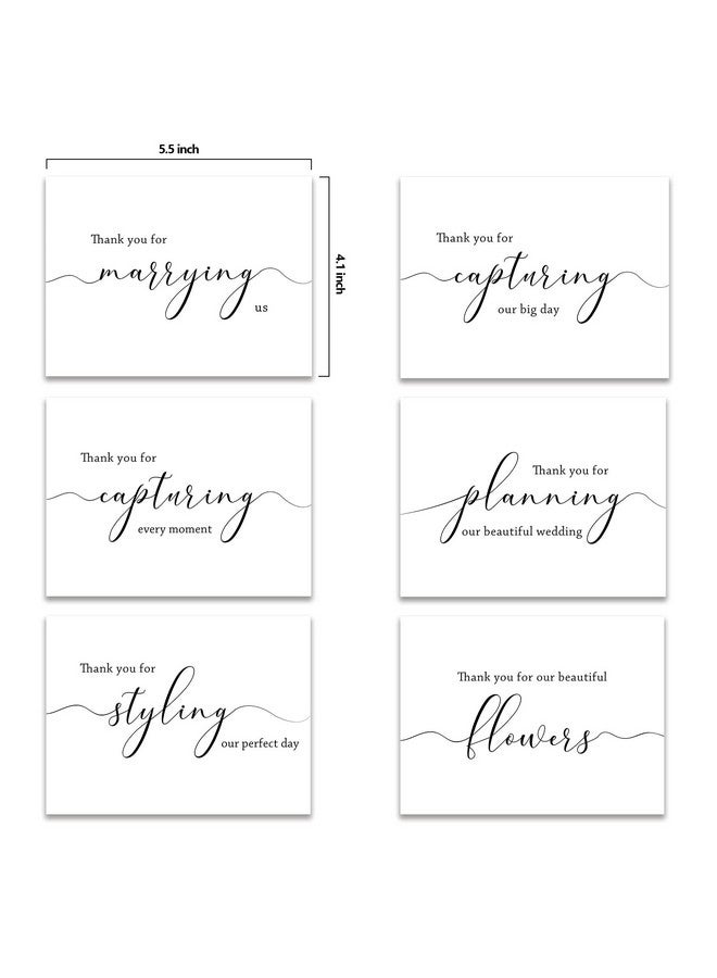 Spercy 18 Wedding Vendor Thank You Cads, Card For Wedding Photographer, Wedding Planner Card, Card For Florist, Band, Officiant, Hair Stylist - Image 2