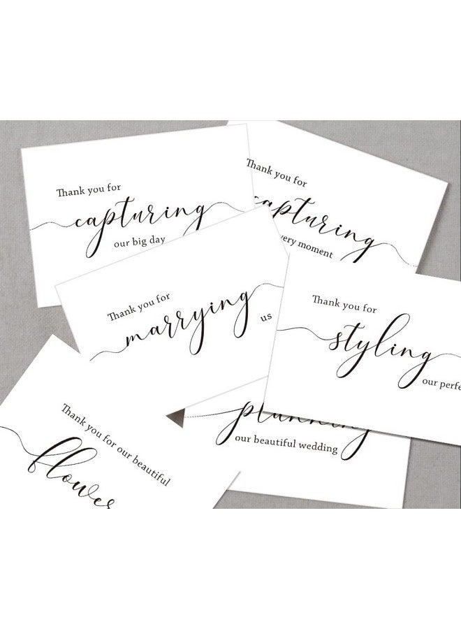 Spercy 18 Wedding Vendor Thank You Cads, Card For Wedding Photographer, Wedding Planner Card, Card For Florist, Band, Officiant, Hair Stylist - Image 5