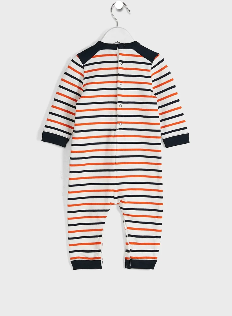 Petit Bateau Infant Striped Onesie