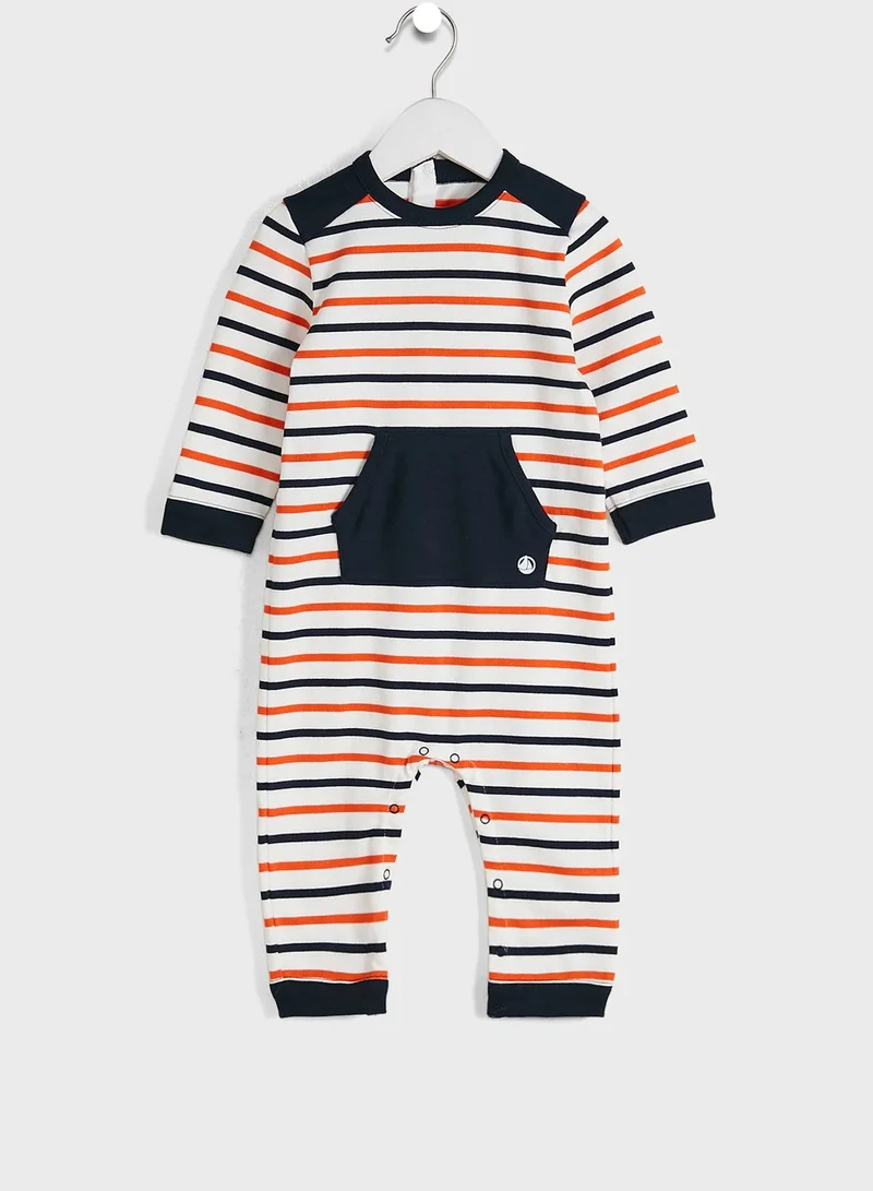 Petit Bateau Infant Striped Onesie