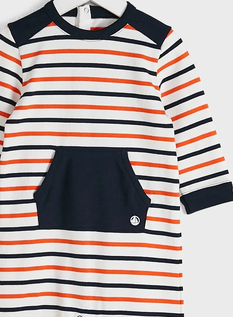 Petit Bateau Infant Striped Onesie