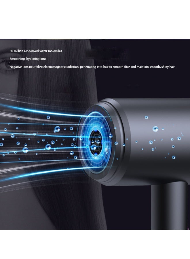كيلا مجفف شعر أيوني احترافي بقوة 1600 وات، مجفف شعر سريع الجفاف مع تحكم حراري، منخفض الضوضاء، يتضمن موزع شعر ومركز لتصفيف مثالي بقوة 1600 وات - Image 3