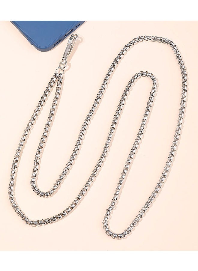 WooFree - Silver Phone Lanyard Crossbody Neck Strap - Image 1