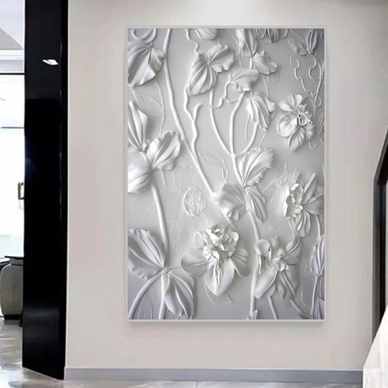 Marktna One piece of printed canvas wall art in the style of a plaster painting with a hollow frame, measuring (40×60). - Image 3