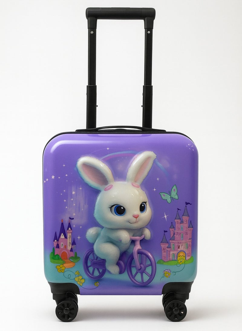 Cute Rabbit-Hard Sided Polycarbonate Kids Trolley Luggage-16 Inches| RB-112