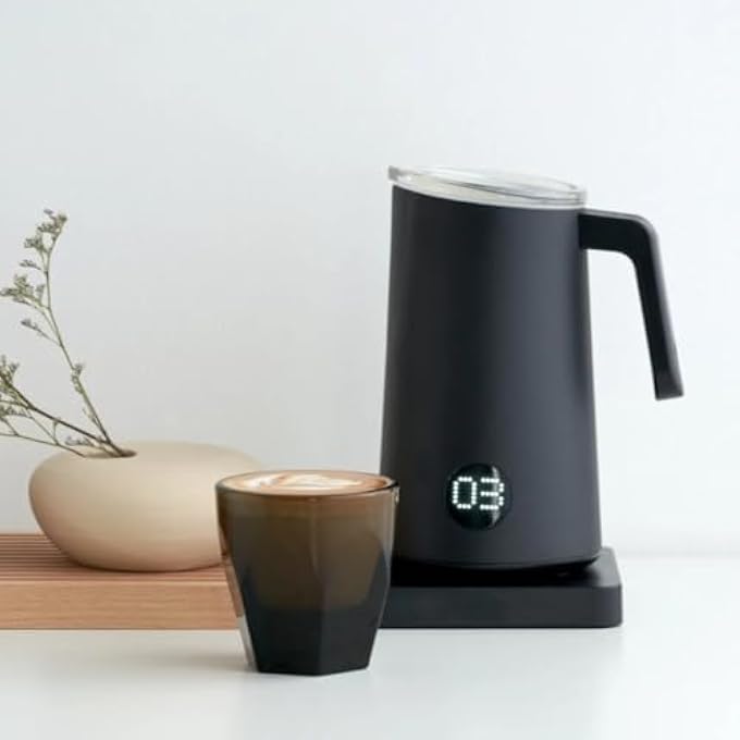 subminimal Nano Foamer Gen 2  Professional Microfoam Maker For BaristaQuality Lattes And Cappuccinos 200 Ml Capacity  ColorBlack - Image 1