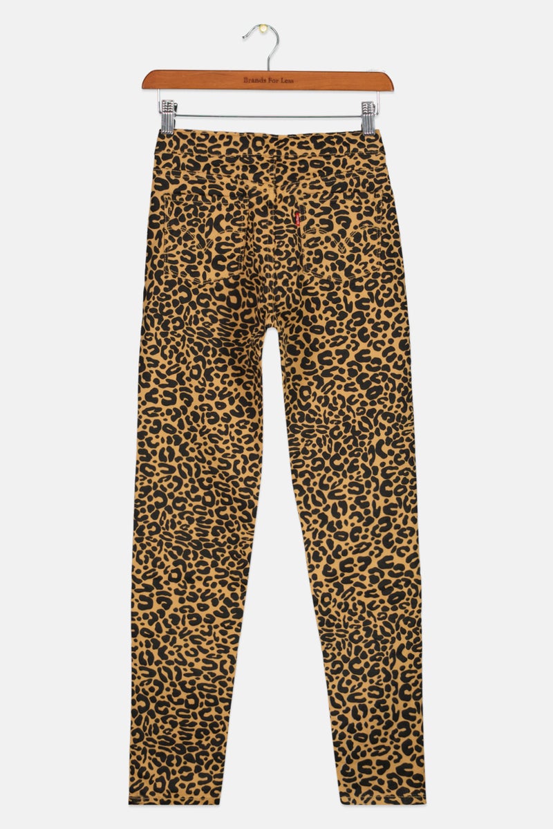 Levi's بنطلون جاجينغ بنات للأطفال بطبعة شاملة، بيج - Image 2