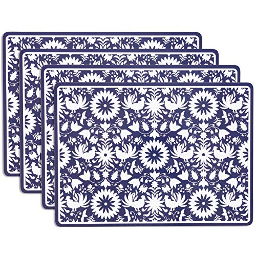 KAF Home Cork Placemats 16 x 12Inch Set of 4 Chateau Farmhouse Stencil