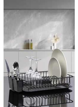 ‎okyanus Home Ocean Home Black Single Layer Modern Plate Rack - Dish Rack  - Image 3