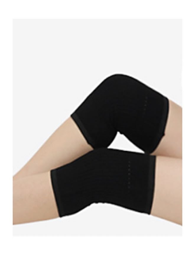 1-Pair Knit Cashmere Warm Supports Knee Brace Soft Comfortable Knee Sleeve Wrap Circulation Improvement Kneepad Leg Warmer Joint Band for Men and Women, Applicable Population Weight: 50-80kg - Image 3