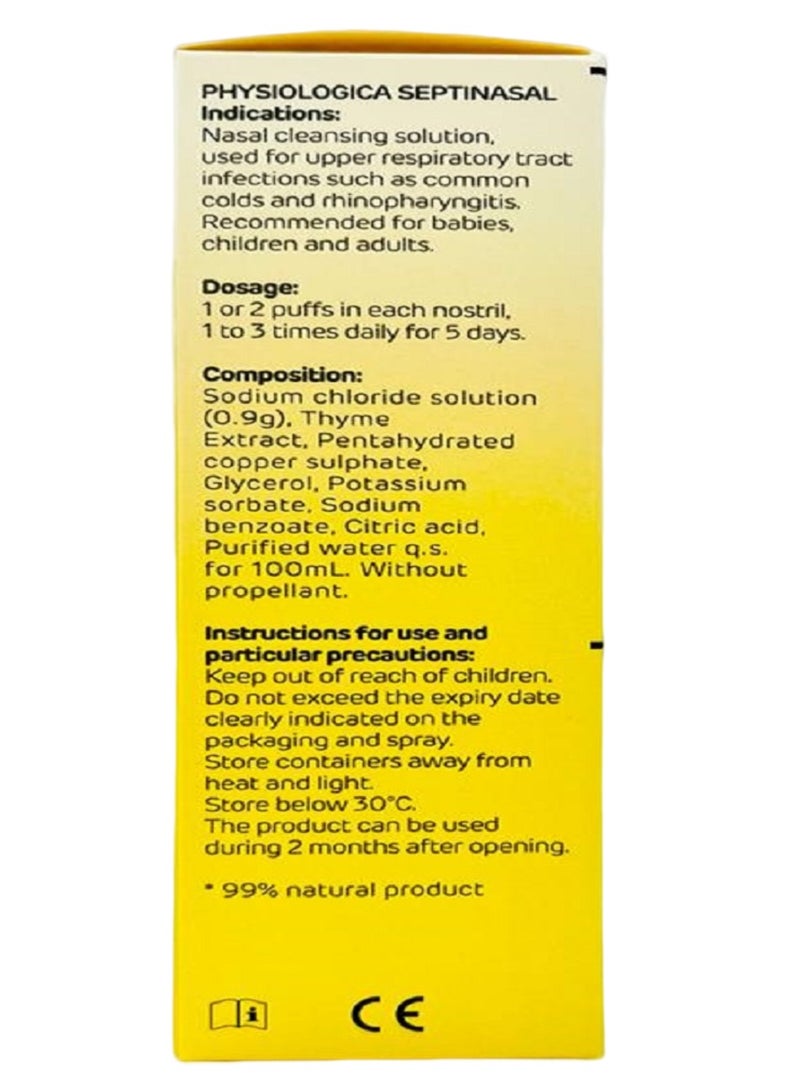 Physio Logic Septinasal Isotonic Nasal Spray 50Ml - Image 2
