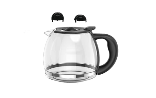 Coffee Machine Replacement 12CUP Glass Pot Compatible With Kitchenaid KCM1209 KCM1208 Cuisinart DCC 1220BKS Capresso SG300 Gourmia GCM3260 Krups Essential Wamife Mueller 12 cups coffee machine